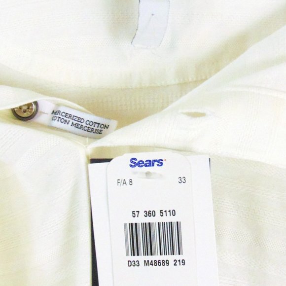 PALMER Golf White Long Sleeved Shirt - Size XL (46) NWT - Picture 2 of 3